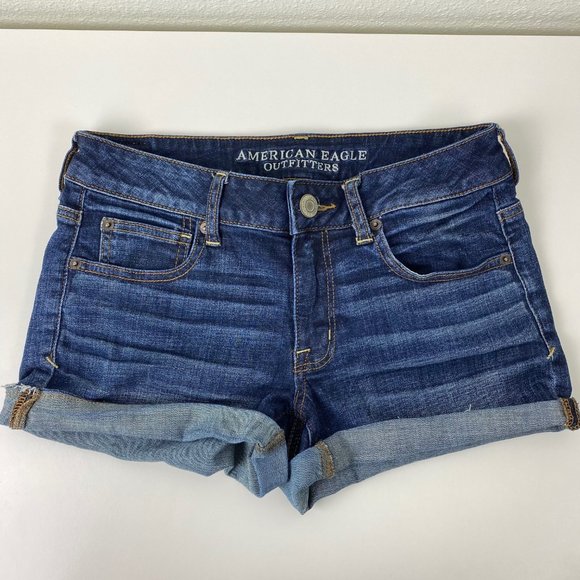 American Eagle Outfitters Pants - American Eagle Super Stretch Shortie Jean Shorts